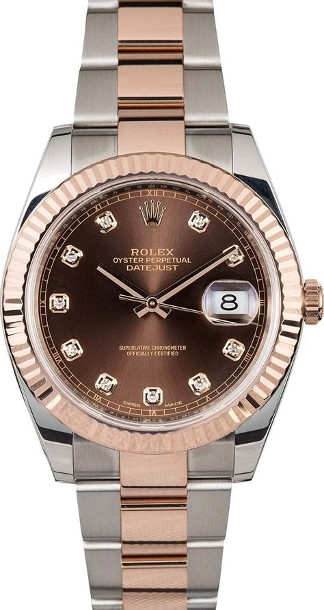 datejust rolex brown|Rolex Datejust 41 everose gold.